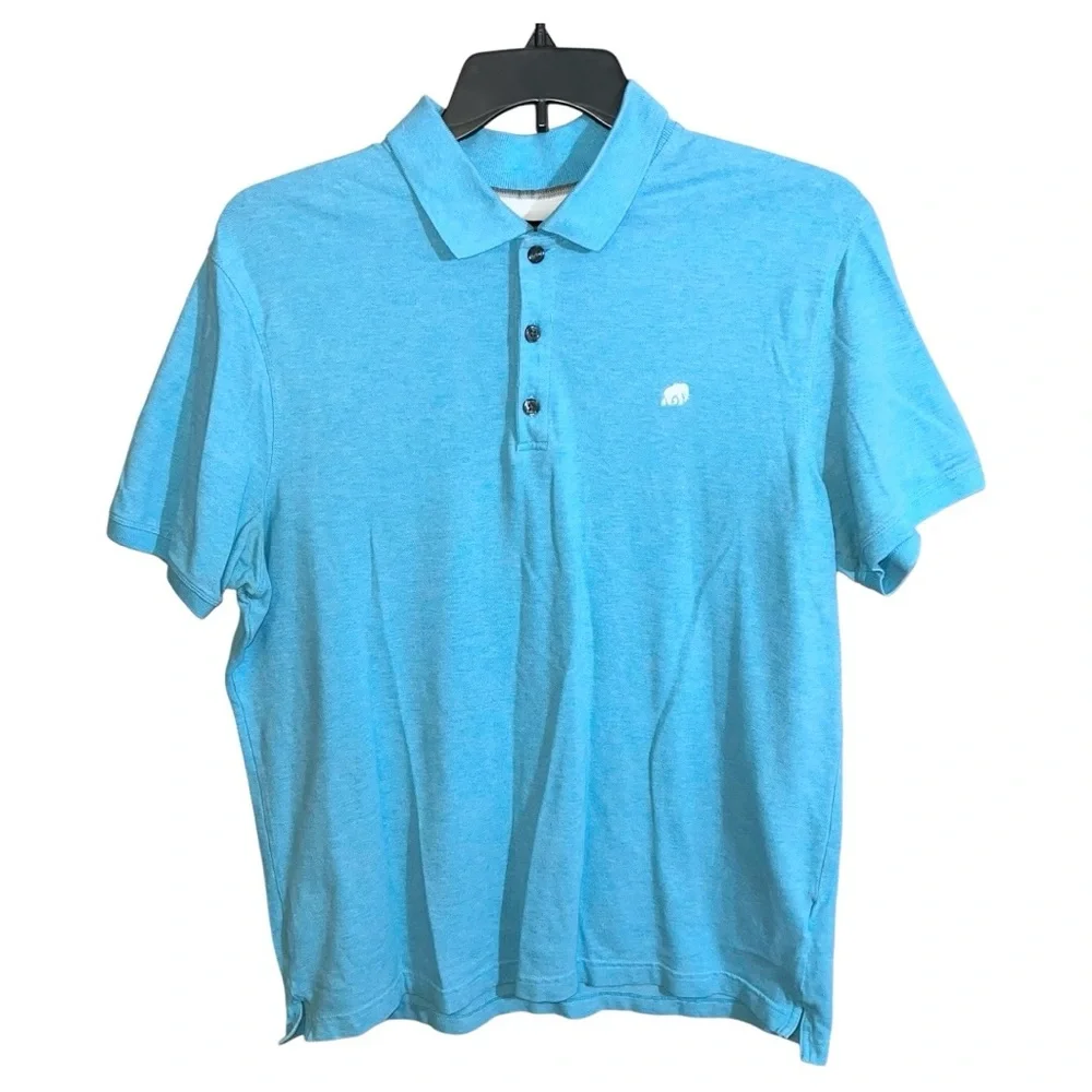 Banana Republic Shirt Mens Size XL Teal Polo Short Sleeve Casual